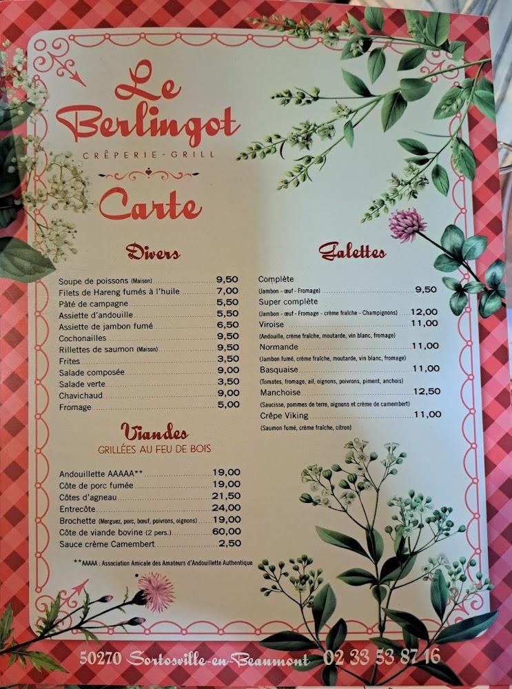 Le Berlingot - Menu Image 1